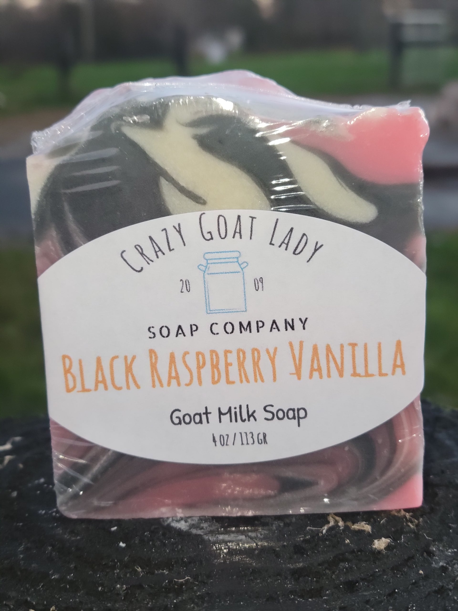 Black Raspberry Vanilla Handmade Goat Milk Soap - Moisturizing & Paraben-Free for Sensitive Skin