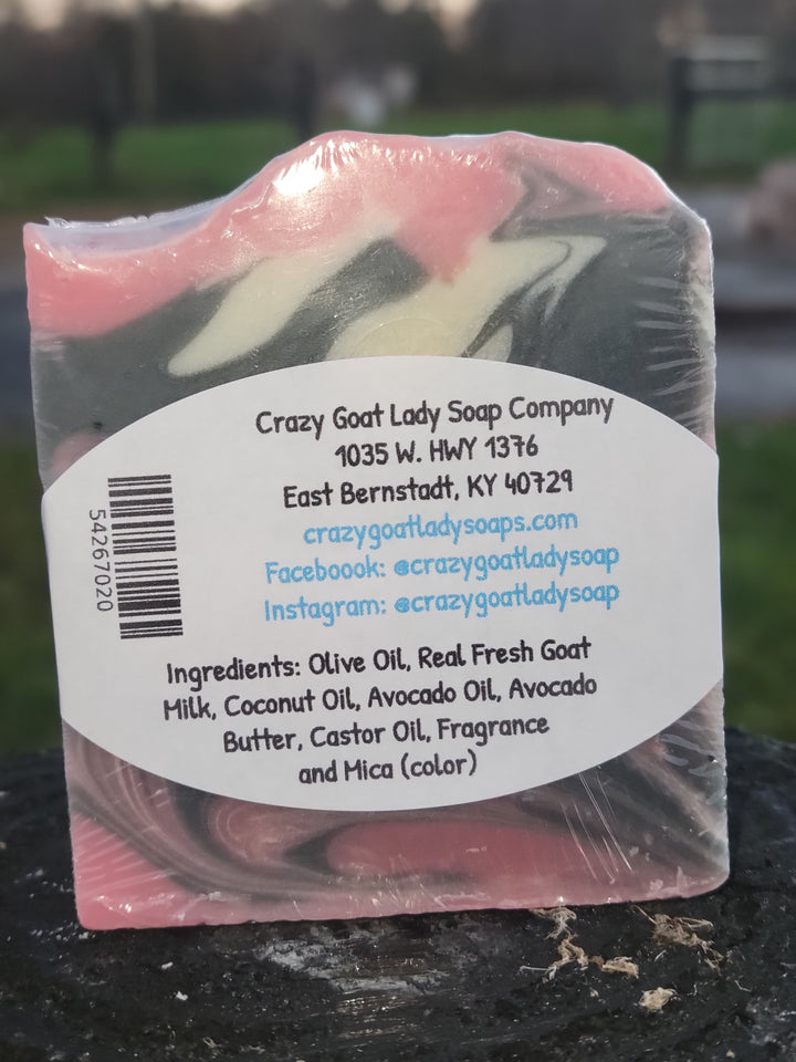 Black Raspberry Vanilla Handmade Goat Milk Soap - Moisturizing & Paraben-Free for Sensitive Skin