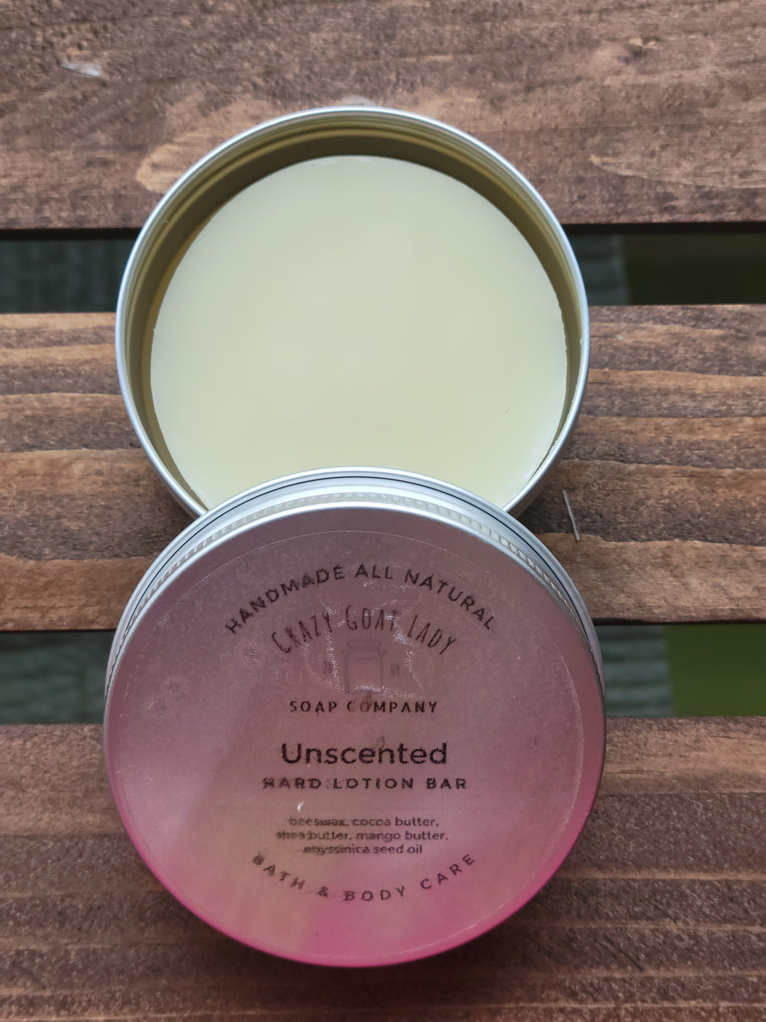 Unscented Lotion Bar for Dry Skin – Handmade Beeswax & Mango Butter Moisturizer for Elbows, Knees, and Feet – Travel-Friendly, Waterless, Eco-Friendly Solid Lotion Stick