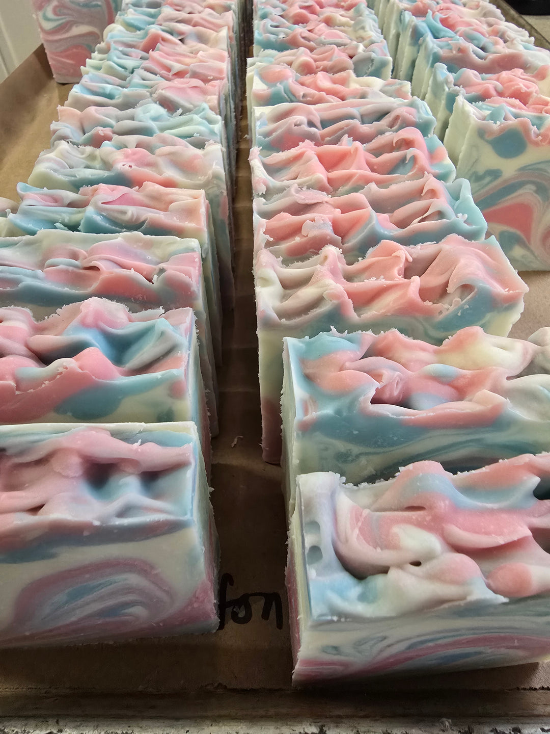 Pink Chiffon Goat Milk Soap - Handmade, Moisturizing, Paraben-Free, for Sensitive Skin