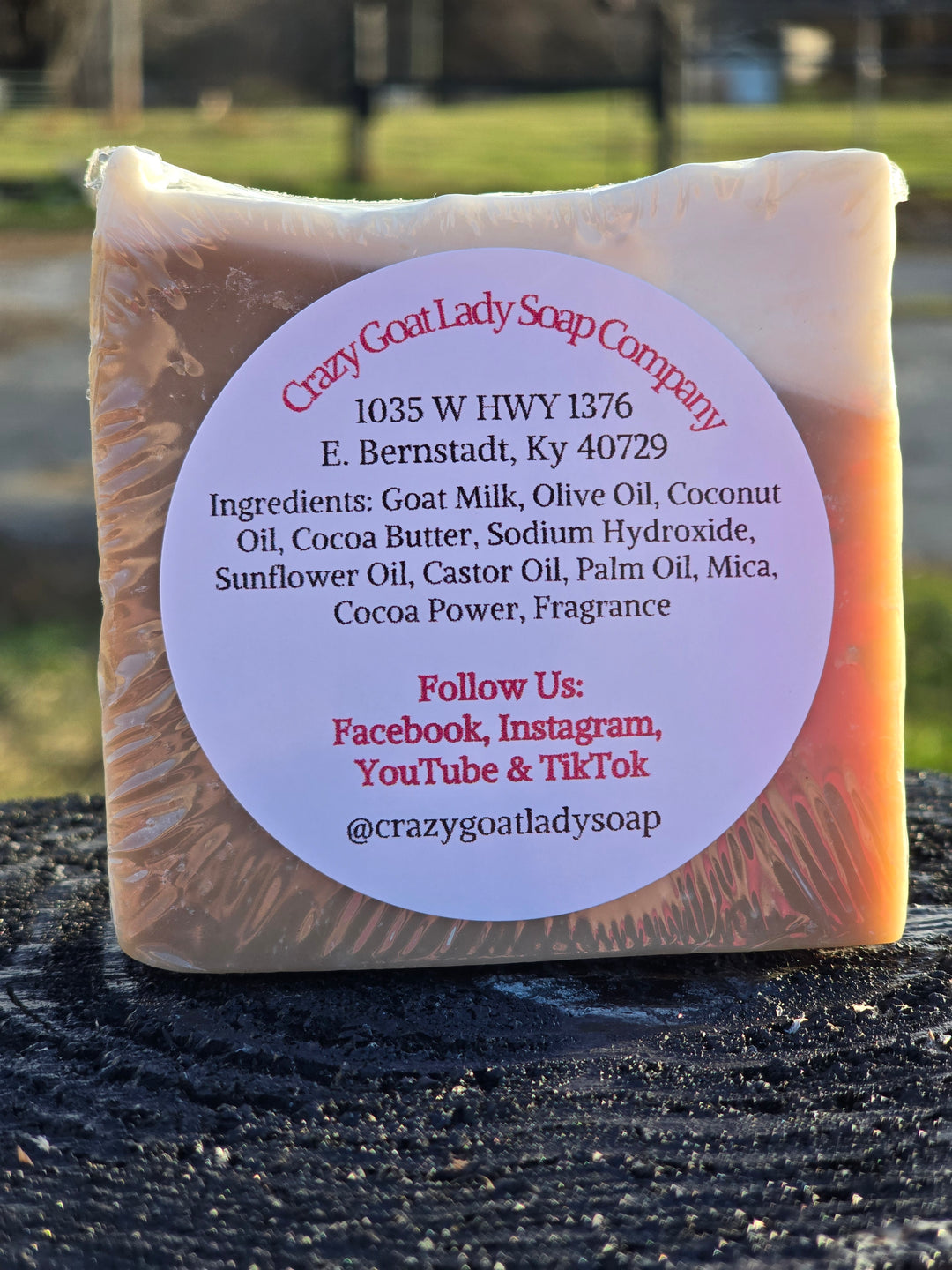 Café Mocha Goat Milk Soap - Handmade, Moisturizing Soap for Dry Skin, Eczema Relief, Natural Essential Oils, Paraben-Free